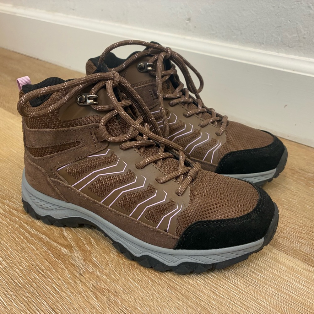 Denali Redbud Girls Hiking Boots Brown Size US 3 EU 35 Trail Outdoor Shoes